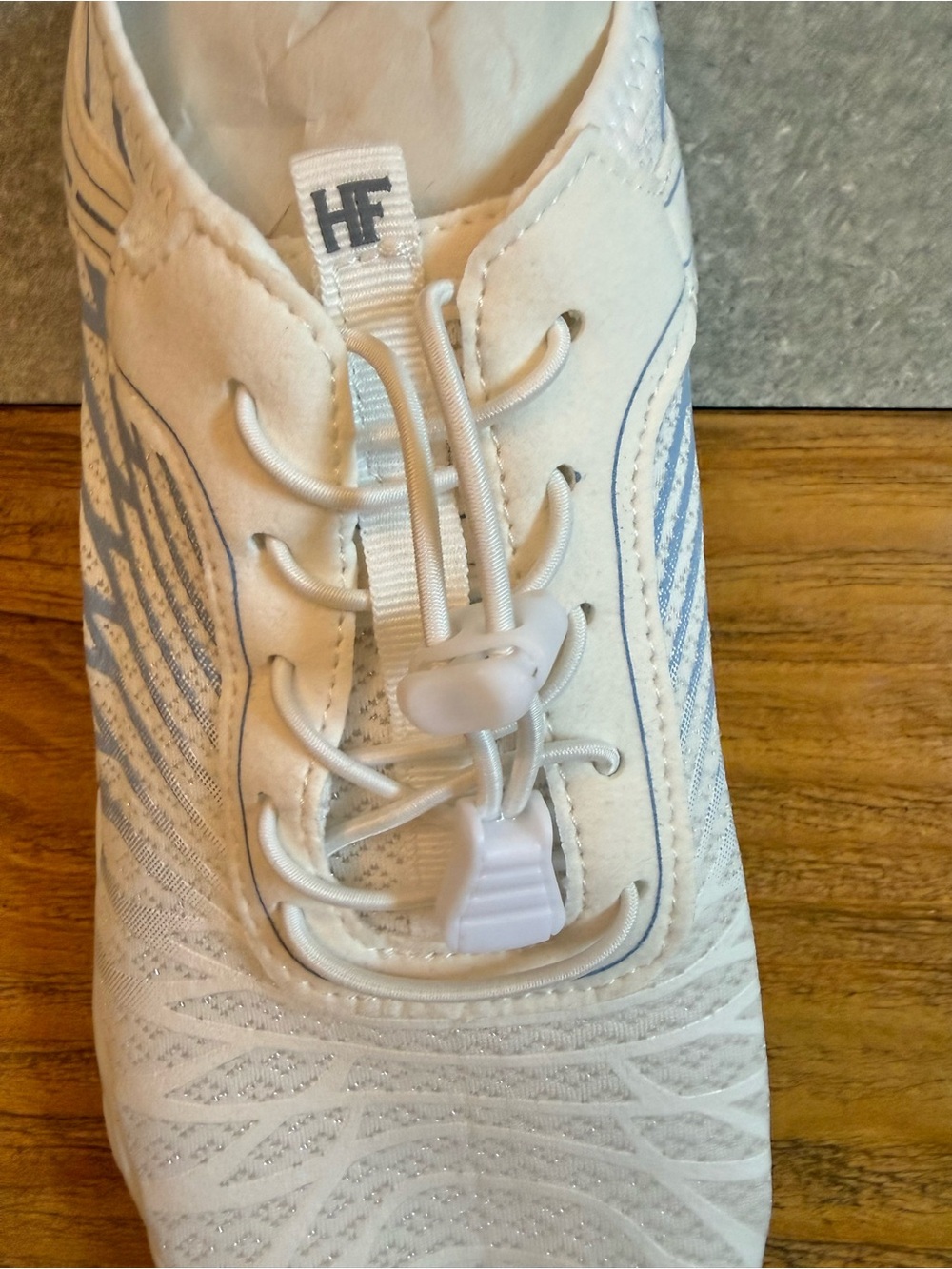 Hike Footwear HF LoraxPro Barefoot Shoes White Blue Zero Drop Wide Toe Size 10 - Picture 6 of 8